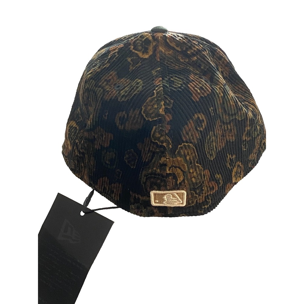 New Era Oakland A's 59FIFTY Floral Cord Three Looms Corduroy Hat 7 5/8 ~ NWT - Picture 4 of 10